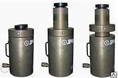 ДГ50П150Г Домкрат гузовой с пружинным возвратом и фиксирующей гайкой. Усилие 100 тс