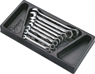 TT-34 Hans ложемент ключи комбинированные с трещоткой с реверсом 8 шт.